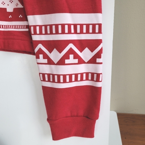 Coca-Cola Cropped Sweatshirt Hoodie Red Women's Medium Cozycore - Picture 5 of 5